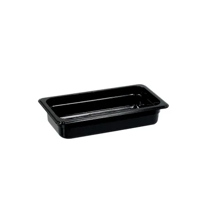 Produktbild von Gastronormbehälter, Serie PREMIUM, Polycarbonat, schwarz, GN 1/3, 325x176x65 mm