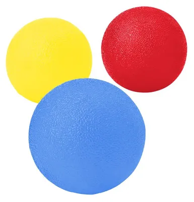 Produktbild von Handtherapie-Bälle, 3er-Set, Finger- und Handgelenksarthrose-Trainingsbälle, Handtherapie-Bälle, Silikon-Fingerstärkungsbälle, Stressabbau (Mehrfarbig)