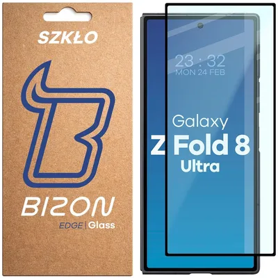 Produktbild von Gehärtetes Glas für Galaxy Z Fold8 Ultra, Bizon Glass Edge, Schwarzer Rahmen