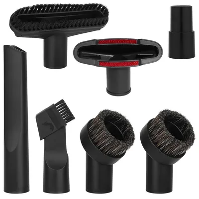 Image de Kit de buses pour aspirateur, 7 pièces, comprenant une buse pour tissus d'ameublement, diamètre 32-35 mm