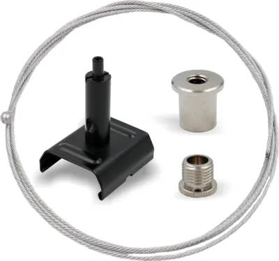 Produktbild von Abhängeset RAPID für Powergear / S-Track Stromschienen, Ø 1,5 mm | Länge 1500 mm | Schwarz