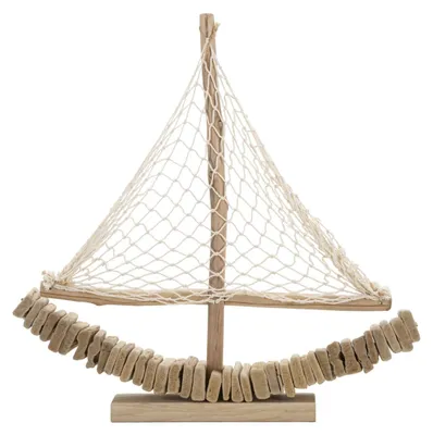 Immagine prodotto di Scultura Barca Nature in legno di pino e faggio