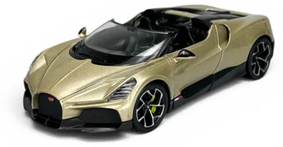 Obrázek produktu pro Welly Bugatti W16 Mistral Golden, kovový model, měřítko 1:24, , v originální krabici, kód 24127