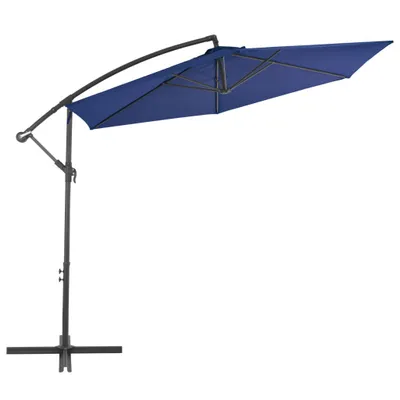 Image de vidaXL Parapluie avec mât en aluminium 300 cm bleu