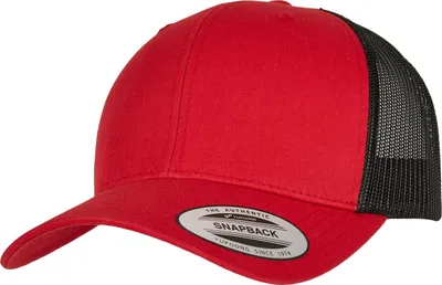 Produktbild von Flexfit RETRO Trucker Snapback Cap - rot / schwarz
