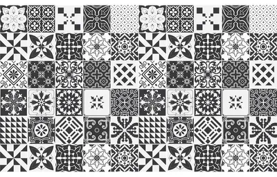 Produktbild von Möbeldekor-Aufkleber – Selbstklebende Aufkleber für Küche und Wohnzimmer – 60 Hilrio Möbelfliesen-Aufkleber – 60 Aufkleber 20 x 20 cm