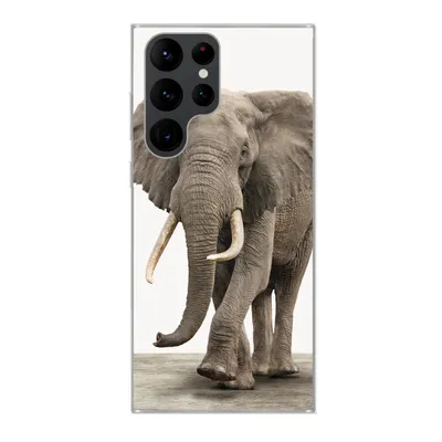 Produktbild von MuchoWow® Handyhülle Schutzhülle Hülle für Samsung Galaxy S22 Ultra Elefant - Kinder - Tiere - Mädchen Silikon Softcase Handy Hülle - Abbildung