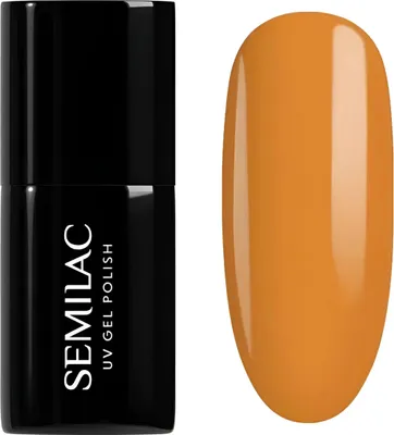 Immagine prodotto di Semilac | Smalto ibrido - N. 600 Apricot Crush - 7ml - Arancione pastello - Copertura totale e lunga durata