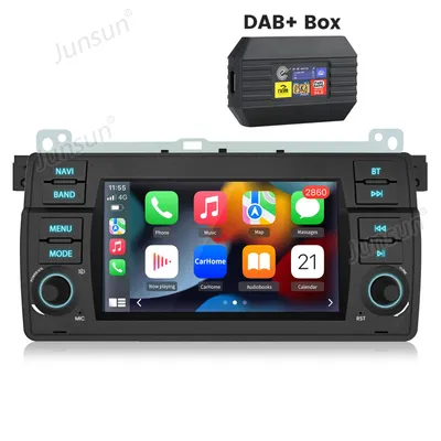 Image de 2+64G Navigation intégrée Android13 DAB Radio 4Core Pour BMW 3 Series E46 1998-2006 GPS 7''Navi BT SWC WIFI 2DIN