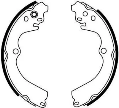 Produktbild von ABE Bremsbackensatz Trommelbremse Hinten für SUBARU FORESTER (SG) C07009ABE