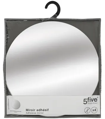 Immagine prodotto di 5 piastrelle specchio adesive - 4 pezzi - vetro - autoadesive - 30x30 cm