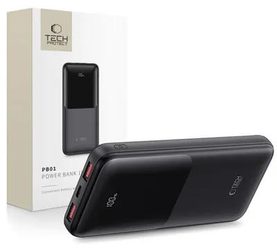 Obrázok produktu pre Tech-Protect Pb01 Power Bank 10000Mah 22,5W čierna