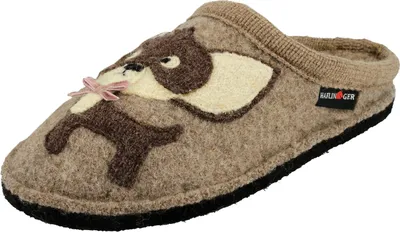 Produktbild von Haflinger Damen Hausschuhe Pantoffeln Flair Chihuahua 313087, Größe:41 EU, Farbe:Beige