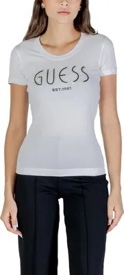 Produktbild von Guess Damen T-Shirt Weiß 488260 : Größe - XL Größe: XL