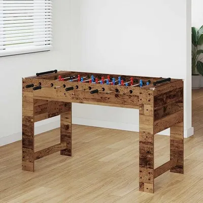 Imagen del producto de Mesa de futbolín para niños y adultos, 125 cm - Kicker resistente con agarres antideslizantes y protectores de esquinas, ideal para salas de juegos