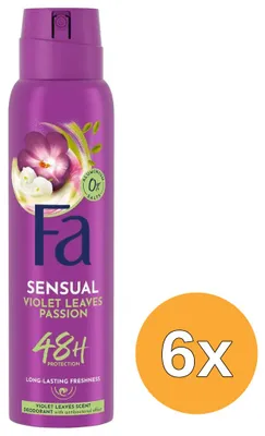 Immagine prodotto di 6 deodoranti spray Fa Purple Passion (150 ml)