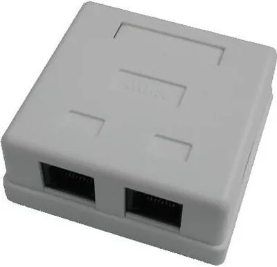 Obrázek produktu pro DATACOM Dvojzásuvka nad omítku-2xRJ45, Cat5e UTP