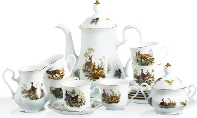 Produktbild von Leander Mary-Anne, Kaffeeservice, Jagdporzellan, Leander, 15 d.
