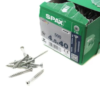 Immagine prodotto di SPAX® 0191010450405 SPAX® Universalschrauben T20 Senkkopf WIROX 0191010450405 4,5 mm x 40 mm, 500 St.