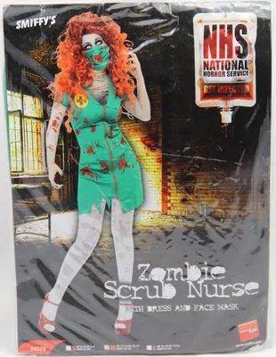 Produktbild von Zombie OP-Schwester - Kostüm für Halloween Fasching Größe: L
