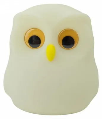 Produktbild von Kinder-LED-Nachtlampe, weiße Eule, MW20725