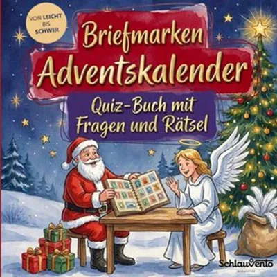 Zdjęcie produktu dla Briefmarken-Adventskalender: Quiz-Buch mit Fragen und Rätsel