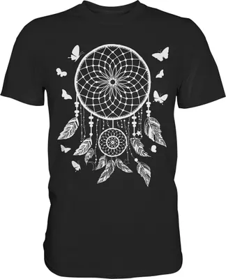 Produktbild von Traumfänger Schmetterling T-Shirt – Black / L