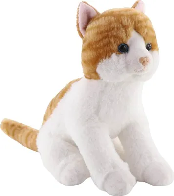Produktbild von Katze rot-weiß sitzend 20 cm