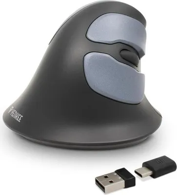 Immagine prodotto di Mouse ergonomico verticale wireless YENKEE YMS 5030, 6 tasti, 1600 DPI, ricevitore nano