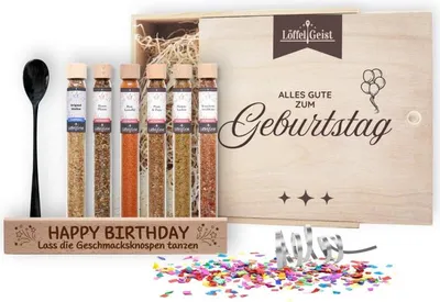 Produktbild von Gewürz-Geschenkbox Alles Gute zum Geburtstag