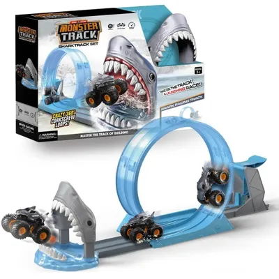 Imagen del producto de Pista de carreras Monster Track Shark con circuito y coches