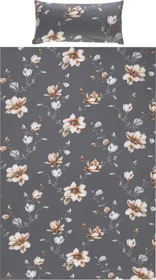 Produktbild von REDBEST Bettwäsche anthrazit 1x 155x200 cm + 1x 40x80 cm