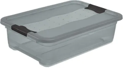 A clear studio shot of a storage box.