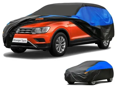 Obrázok produktu pre Ochranný obal na auto, vodeodolný a priedušný, pre model Tiguan (ročníky 2007-2024), farby: čierna, modrá