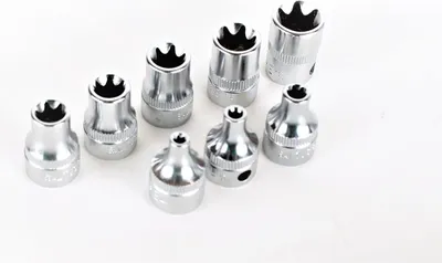 Immagine prodotto di Prese SALTUS 8 pezzi Prese Torx esterne da 3/8" Strumenti per l'avvitamento 517