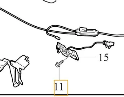 Immagine prodotto di VOLVO C40 XC40 vite di bloccaggio del cofano M6x16 OE