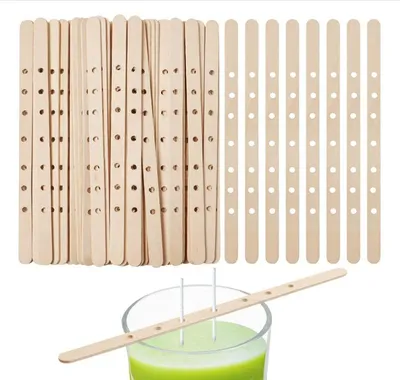 Produktbild von Holzdochtstabilisator, 7 Löcher, 18 cm, 50 Stück
