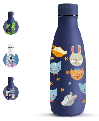 Produktbild von Trinkflasche Edelstahl 350 ml, BPA-frei, doppelwandig, Vakuumisoliert,