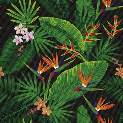 Image de OUTDOOR DECOSTOFFS OXFORD - Motif jungle tropicale
