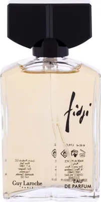 A bottle of Guy Laroche Fidji Eau de Parfum for women.