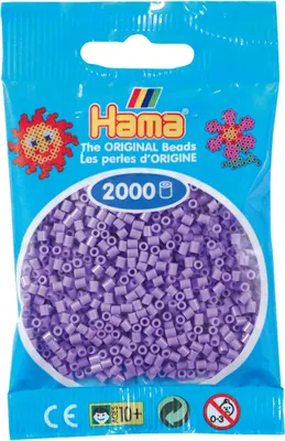 Produktbild von HAMA 501-45 Mini Perlen im Beutel - Pastell-Lila