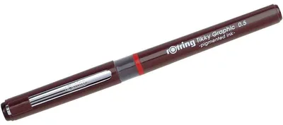 Obrázek produktu pro Rotring 1904756, Zasouvací gelové pero, Černá, Burgundsko, 0,5 mm