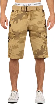 Produktbild von Geographical Norway Herren Sommer Shorts bapeanut Camo_Beige XXXL