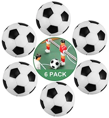 Tischfußballbälle 32 mm - 6 Stück Mini Kickerbälle für Kinder und Erwachsene