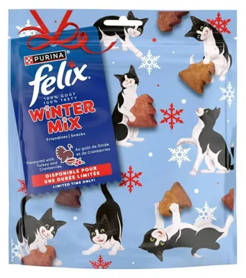 Produktbild von PURINA Felix Winter Mix Turkey&Cranberries - Katze behandeln - 200g