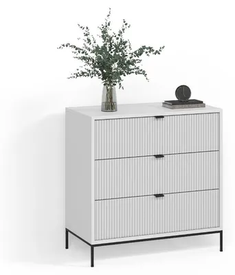 Immagine prodotto di Cassettiera Livinity Aterno Bianco 42 x 81.2 cm con 3 cassetti, Model 58945
