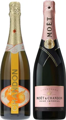 Produktbild von LOT CHANDON 2x75cL : 1 Moët Rosé + 1 Garden Spritz