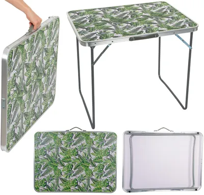 Produktbild von Zusammenklappbarer Touristentisch Camping 80X60X70Cm Dschungel