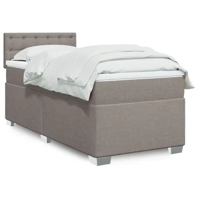 Produktbild von Möbel Boxspringbett mit Matratze Taupe 80x200 cm Stoff - Klassische Betten 3285733