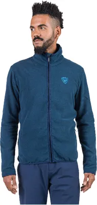 Image de Rossignol Strawpile Fleece avec fermeture éclair sur toute la longueur Bleu S Homme Bleu S